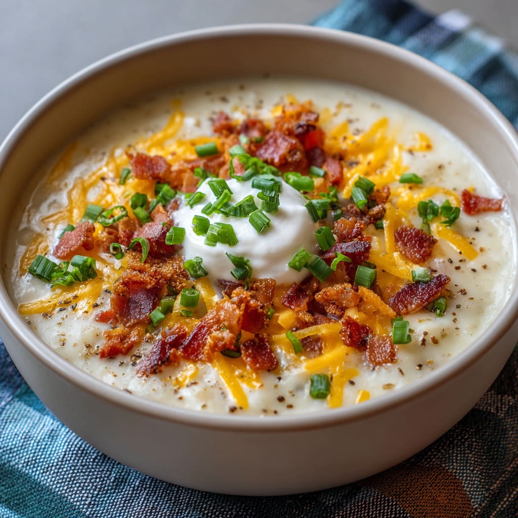 Crockpot Loaded Baked Potato Soup