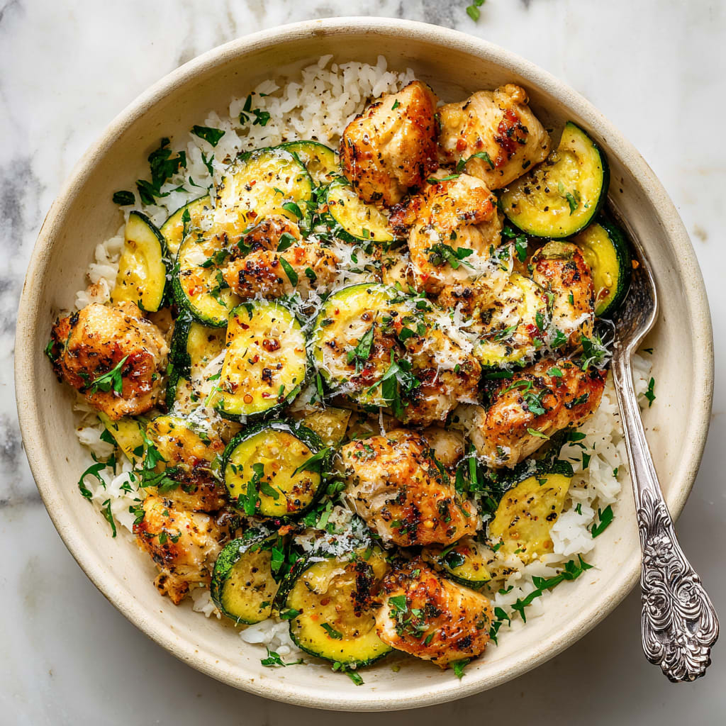 Easy Baked Chicken and Zucchini Recipe