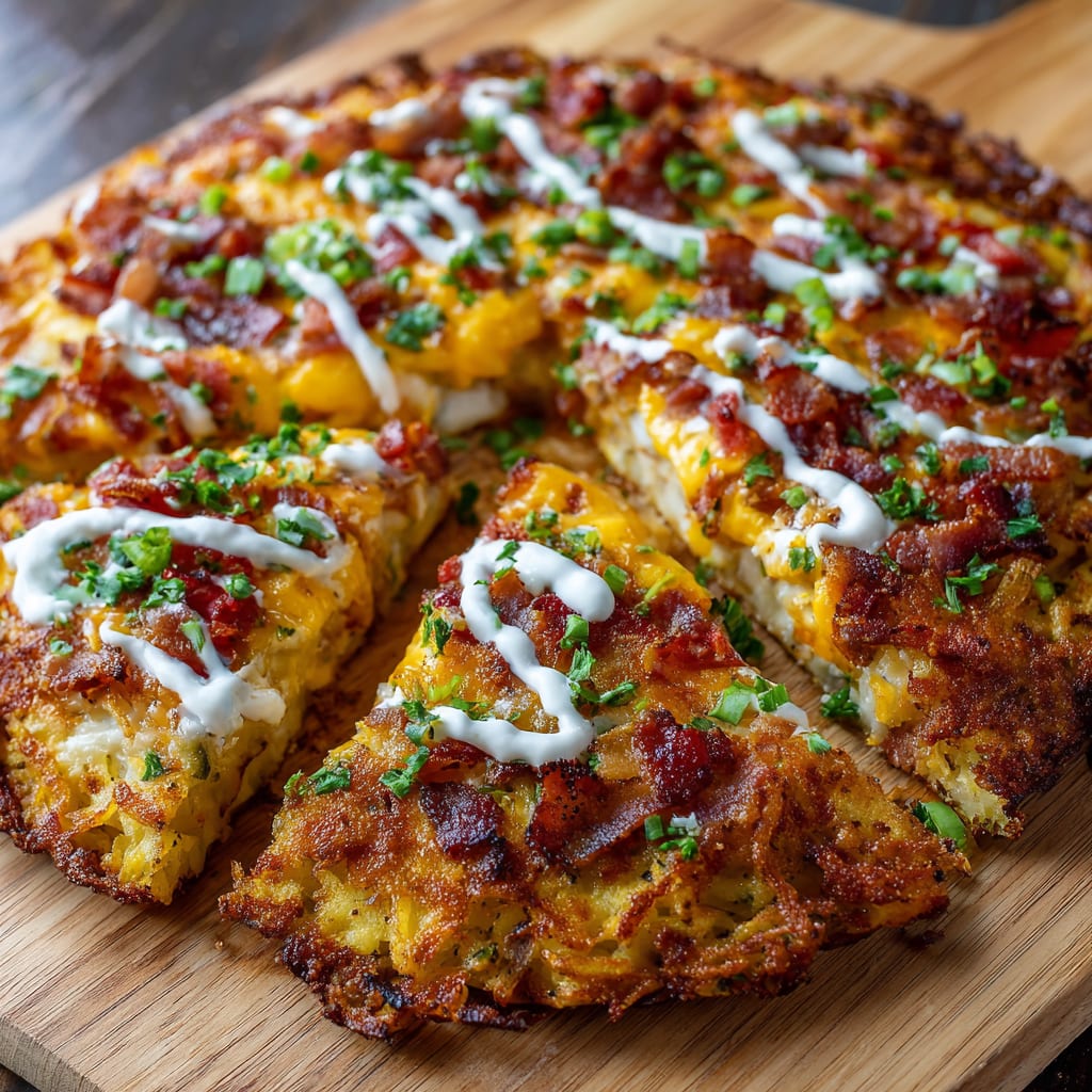 Easy Hash Brown Break Pizza