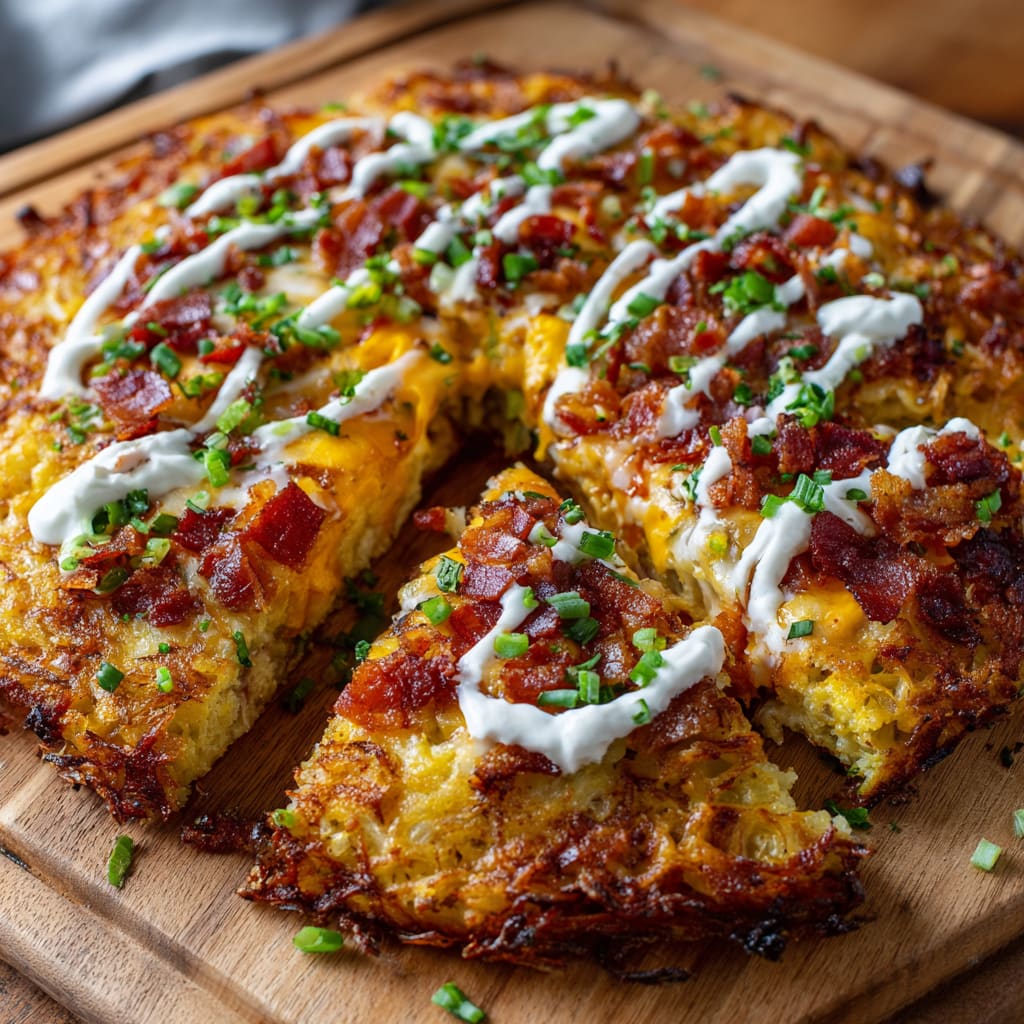 Easy Hash Brown Break Pizza