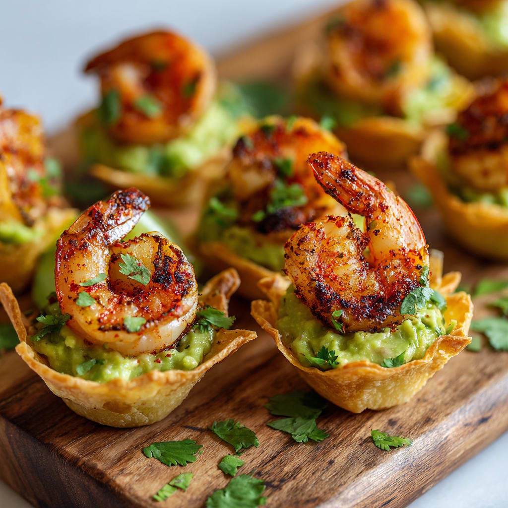 Easy Shrimp Guacamole Bites