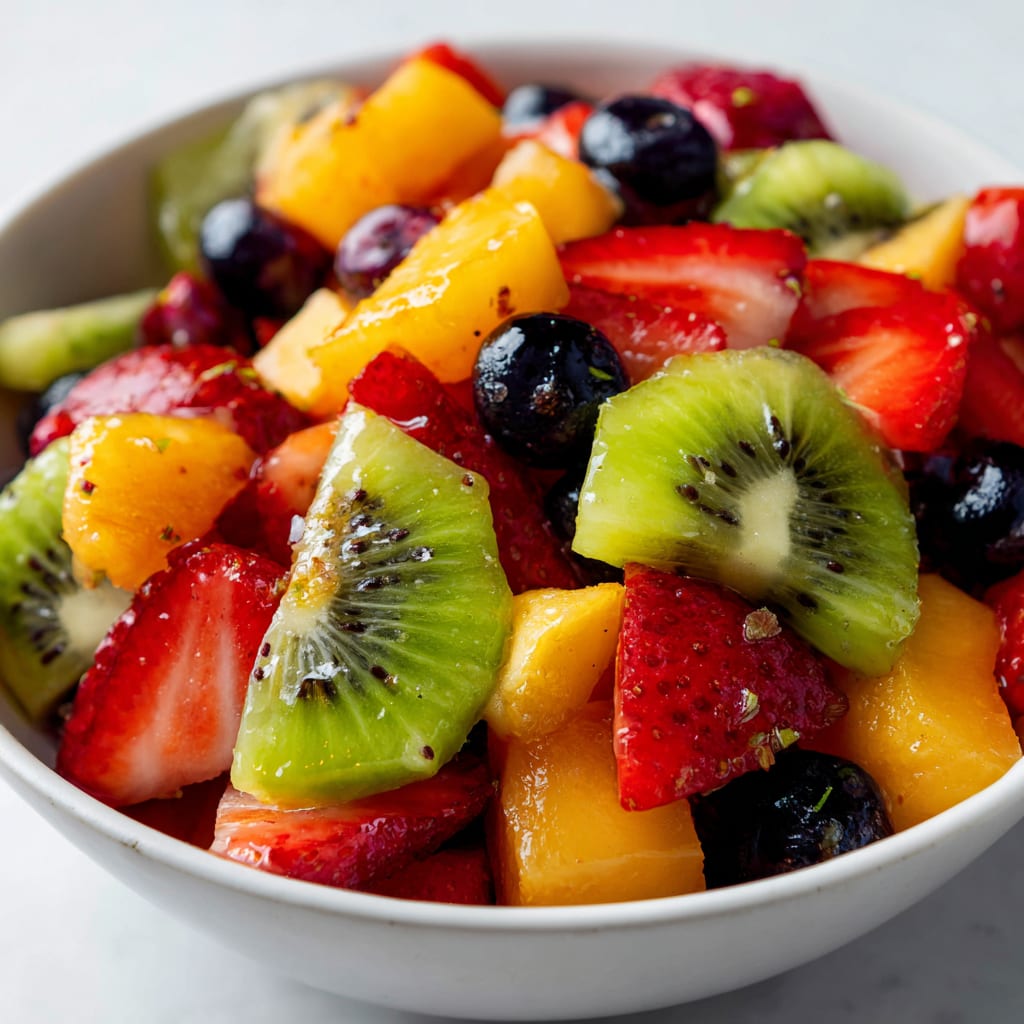 Fruit Salad with Honey Lime Dressing