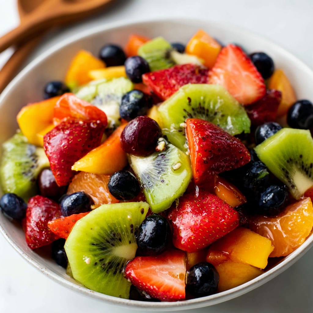 Fruit Salad with Honey Lime Dressing