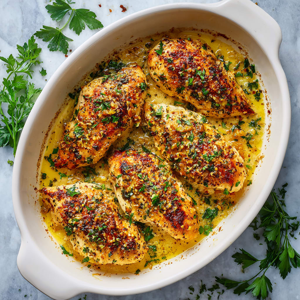 Garlic Parmesan Chicken Bake