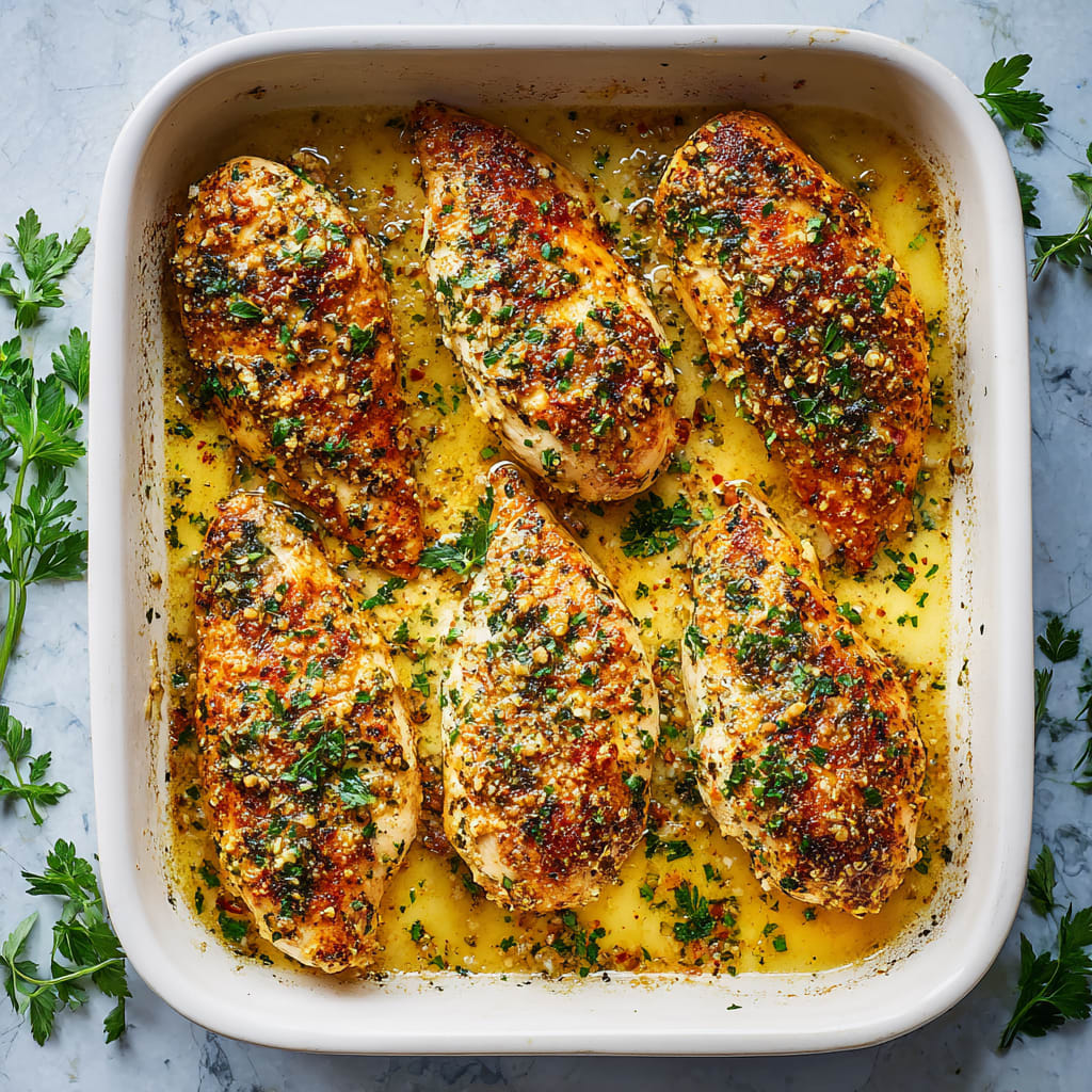 Garlic Parmesan Chicken Bake