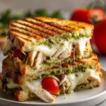 Gourmet Chicken Pesto Sourdough Sandwich