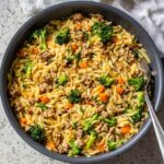 Ground Turkey Orzo Skillet