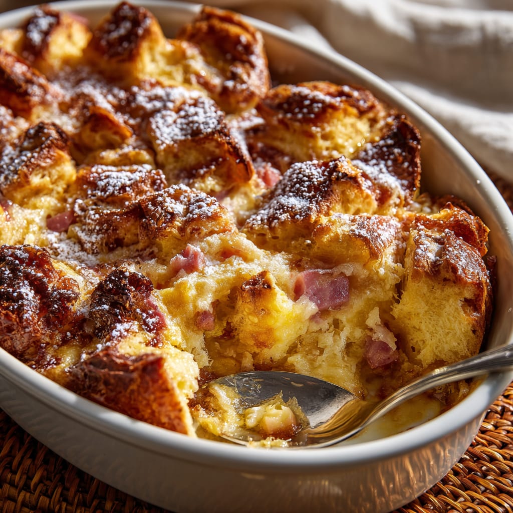 Ham and Cheese Croissant Break Casserole
