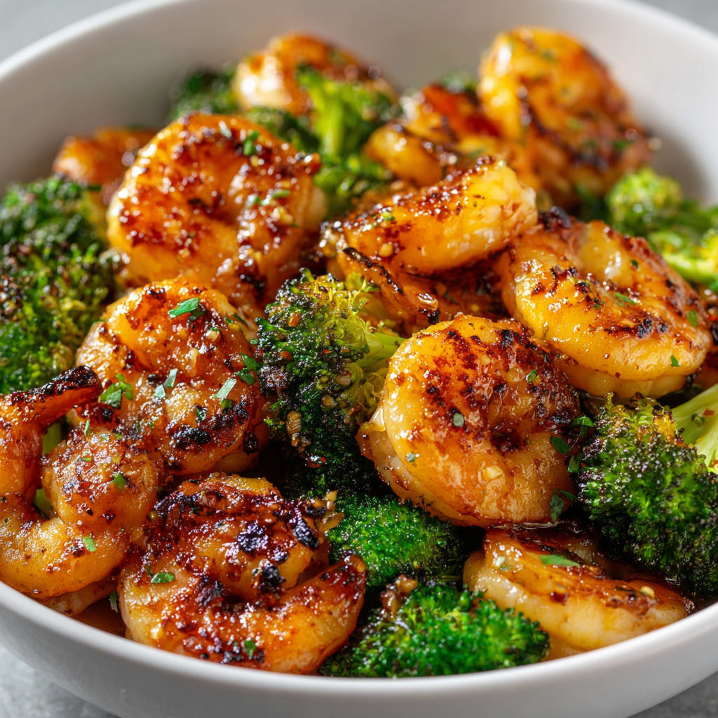 High-Protein Honey Garlic Shrimp