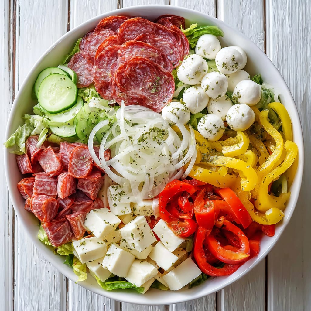 Italian Sub Salad Two Ways