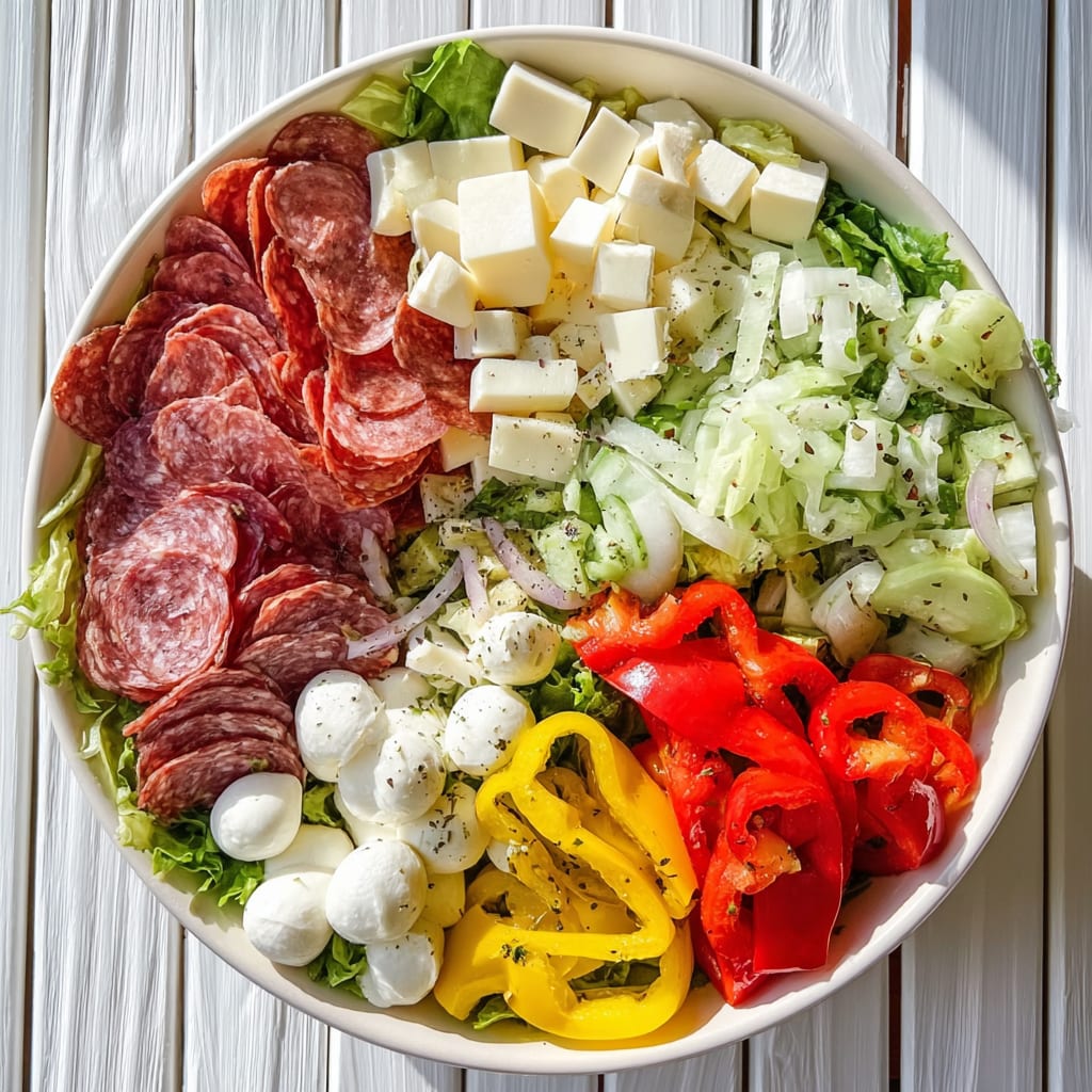 Italian Sub Salad Two Ways