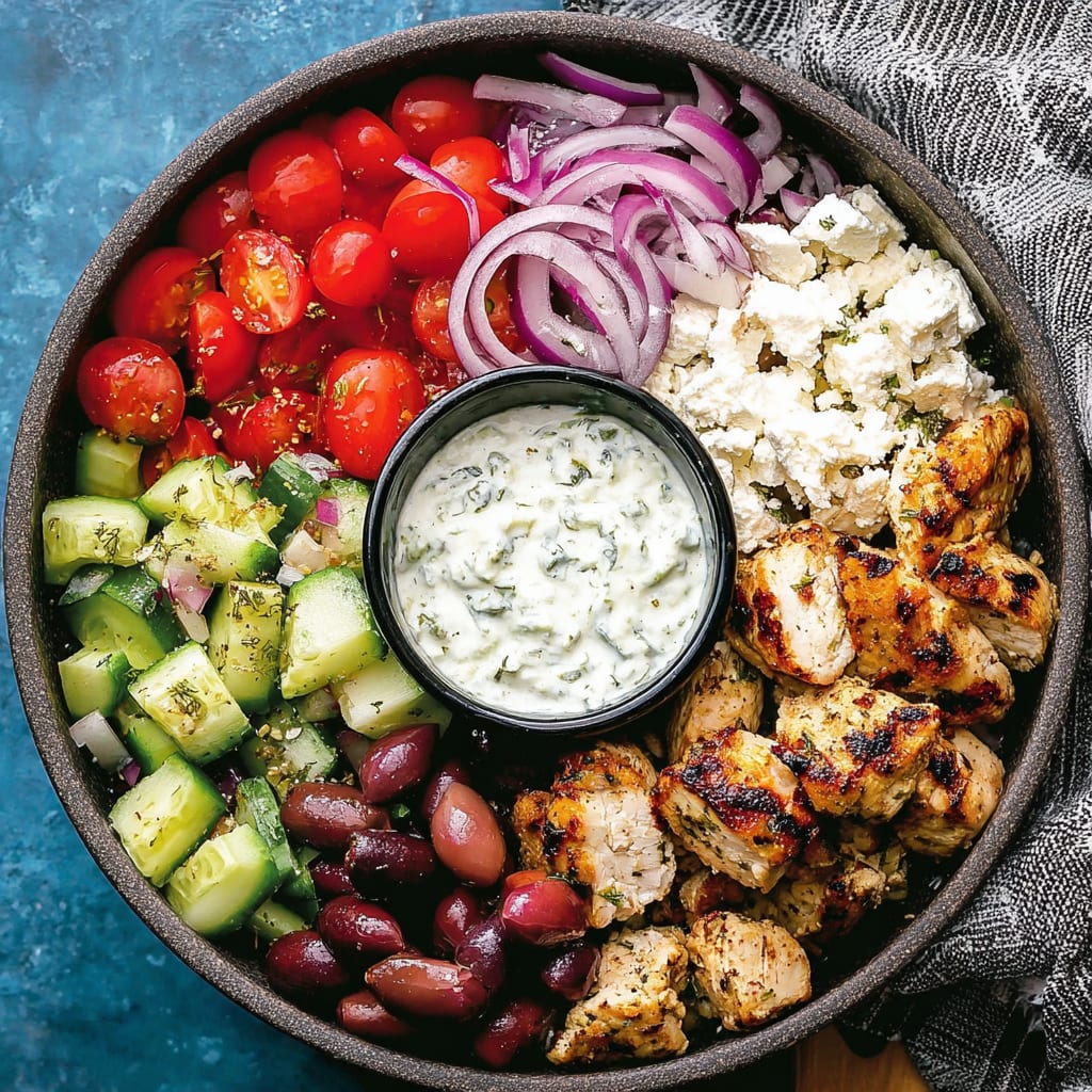 Low-Carb Greek Chicken Bowls