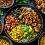 One Pan Chicken Burrito Bowl