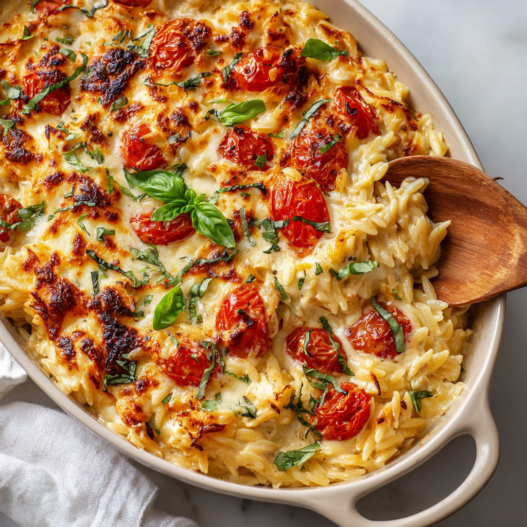 Orzo Tuscan Chicken Bake