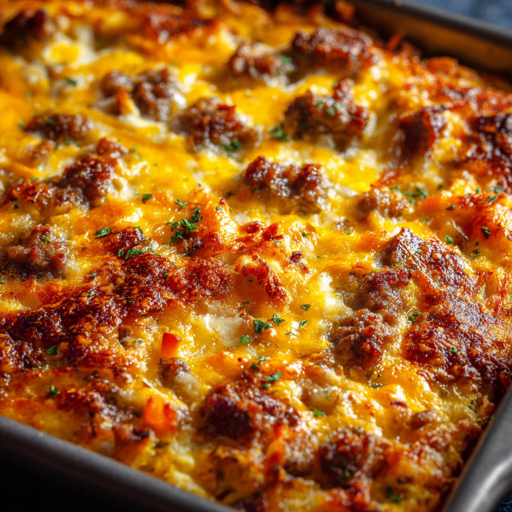 Sausage Hashbrown Break Casserole