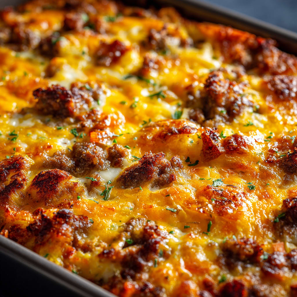 Sausage Hashbrown Break Casserole