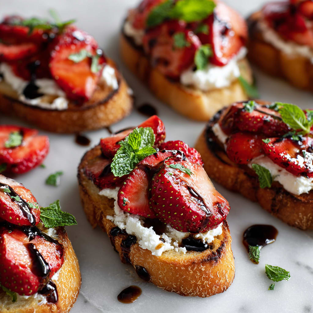 Strawberry Ricotta Crostini