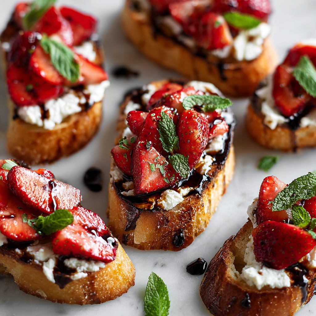 Strawberry Ricotta Crostini