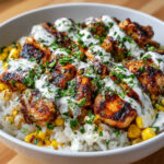 Street Corn Chicken Rice Bowl