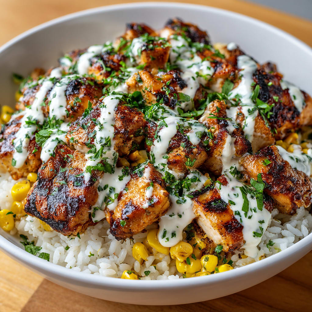 Street Corn Chicken Rice Bowl