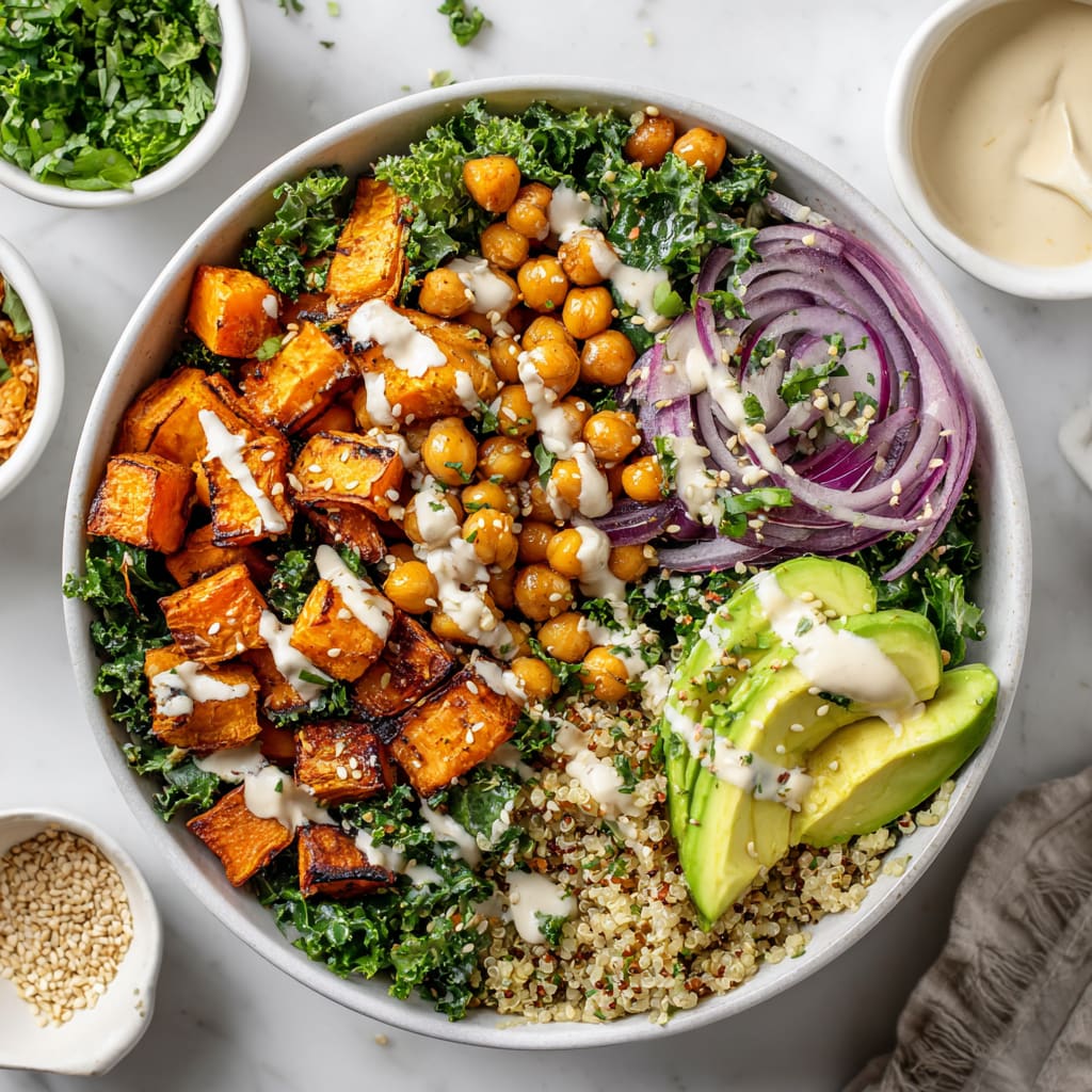 Sweet Potato Chickpea Buddha Bowl