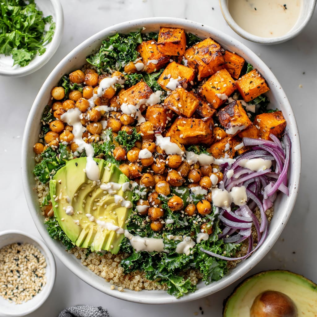Sweet Potato Chickpea Buddha Bowl