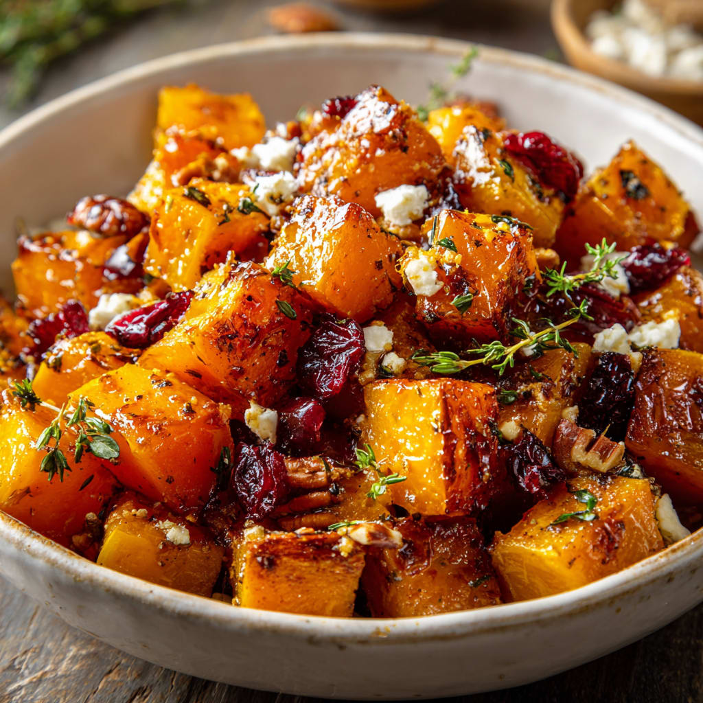 Sweet and Savory Honey Roasted Butternut Squash
