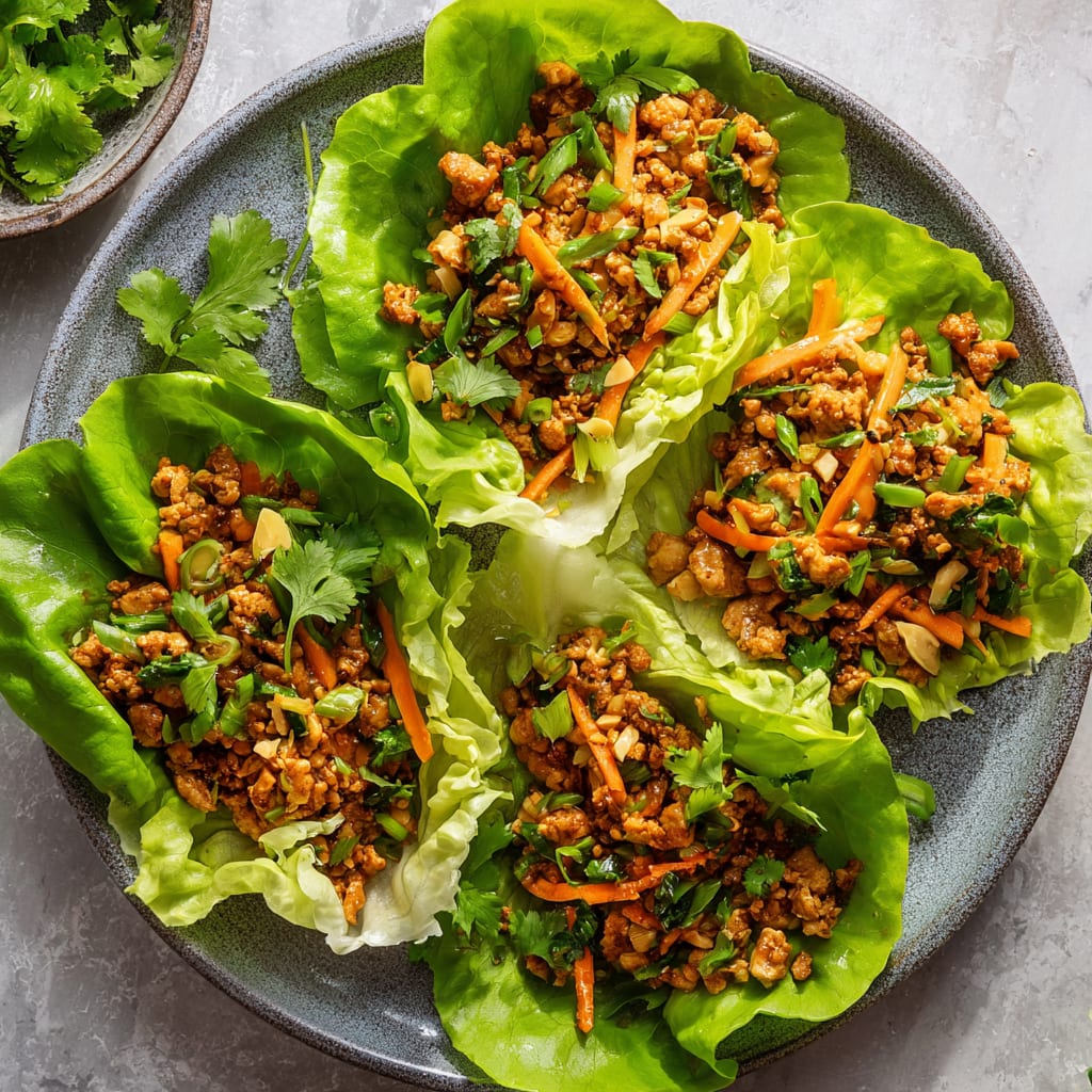 Thai Chicken Lettuce Wraps