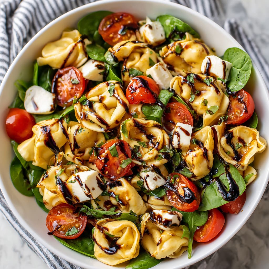 Tortellini Caprese Salad