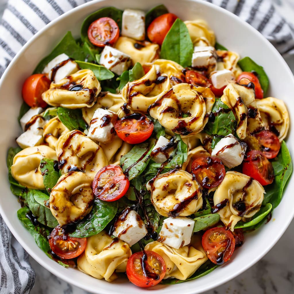 Tortellini Caprese Salad
