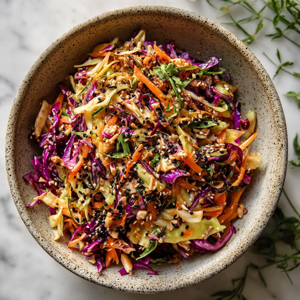 Asian Peanut Slaw Recipe