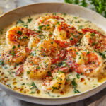 Creamy Garlic Shrimp With Parmesan