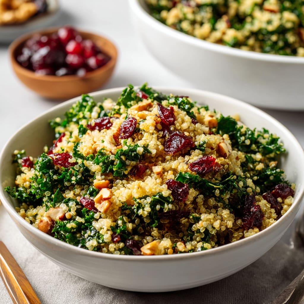 Kale Cranberry Quinoa Salad